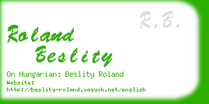 roland beslity business card